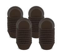 VIKSAUN Lot de 1000 mini caissettes en papier Gâteaux Cupcake Papier Caissette Muffins Moule Doublures pour petits gâteaux pour Chocolat Bonbons Muffins (Brown)