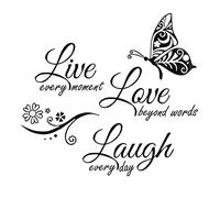 VIKSAUN Stickers, Autocollant Mural Texte, Panneau mural amovible Décorations murales, Stickers muraux motivants pour décoration de maison pour chambre à coucher, salle de classe, salon