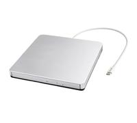 VikTck Lecteur DVD CD Externe USB-C SuperDrive Portable Lecteur/Graveur de DVD CD pour Apple - MacBook Air/Pro/iMac/Mini/MacBook Pro/ASUS/Dell/Ordinateur Portable avec Port USB-C Plug and Play