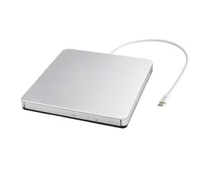 VikTck Lecteur DVD CD externe USB-C SuperDrive portable pour Apple-MacBook Air/Pro/iMac/Mini/MacBook Pro/ASUS/DELL/ordinateur portable avec port USB-C Plug and Play