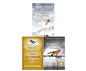 Viktor E. Frankl Collection 3 Books Set (Man's Search for Meaning, Yes to Life, Man's Search for Ultimate Meaning)