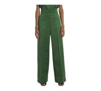 Viktor & Rolf - Pantalon Satin Taille Haute - Femme - Pantalons - Vert - Taille: 36 FR
