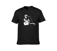 Viktor Tsoi Forever Russia Music Rock Viktor Tsoi Guitar Fans Unisex 100% Cotton Short-Sleeve T-Shirts Black XXL