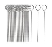 VIKY Lot de 50 brochettes à roulade, en acier inoxydable, 15 cm, avec œillet et pointe pointue, pour tous les fans de viande et végétariens, remplace facilement les pinces à roulade