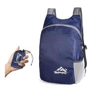 VIKY Sac à dos pliable ultra léger et étanche de 20 l - Sac à dos pliable pratique - Sac à dos de voyage étanche - Pour homme, femme, enfant, voyage, plein air et camping, bleu, 20 Lang
