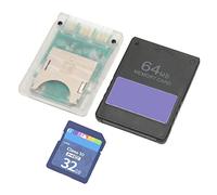 Vikye Adaptateur de Carte avec Carte de Stockage 32G, Lecteur Plug and Play FMCB V1.966 pour Consoles, pour Joueurs (Consoles minces)