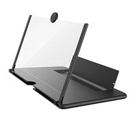 Vikye Amplificateur D'écran de Haute clarté pour L'écran de Téléphone Mobile 14 Pouces pour des Vidéos de Film, Lampe de Bureau Intérieure Portable, Noir