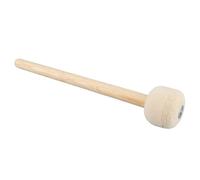Vikye Bâton de Maillet de Grosse Caisse Durable avec Tête en Feutre de Laine pour Fanfare à Percussion, Matériau en érable Léger de qualité, Couleur Beige, 1 unité
