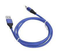 Vikye Câble Magnétique tressé en Nylon tressé 3 en 1 pour Ports IOS/Type C/micro USB, Indicateur LED pour les Endroits Sombres, Forte Force Magnétique, Pratique pour une Conduite Sûre, 5 A - Noir