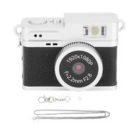 Vikye Caméra Numérique, Appareil Photo HD 1080p, Caméra de Point Numérique et de Prise de Vue avec Lumière Flash Anti-Shake, Petite Compacte pour L'enregistrement de Voyage (Black)