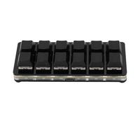 Vikye Clavier Macro de Programmation, Clavier de Jeu RVB Filaire USB de Type C à 12 Touches avec Interrupteur Rouge, Clavier Mécanique Manuel adapté au Bureau de Jeu (Black)