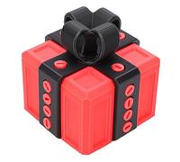 Vikye Coffret Cadeau Ennuyeux, Cadeau de Farce Interactif 3D, Boîtes de Puzzle Amusantes pour les Anniversaires, Cadeaux de Noël, Boîte de Décoration de Rangement Réutilisable (Noir et rouge)