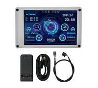 Vikye Écran de Panneau de Capteur PC Double USB, Moniteur de Température D'ordinateur 3,5 Pouces pour AIDA64 CPU GPU HDD, Compatible avec RasPi et