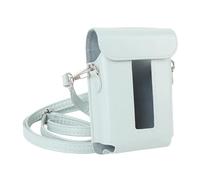 Vikye Étui de Voyage Rigide pour Imprimante Photo de Smartphone Link 3, étui de Protection Rétro Anti-Rayures en PU avec Bandoulière, Vert Menthe