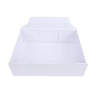 Vikye Grande Boîte Cadeau Magnétique Pliable et Sécurisée pour Cadeaux, Parfaite pour la Saint-Valentin et les Mariages 10,24 X 7,48 X 3,15 Pouces (WHITE)