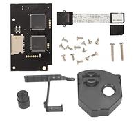 Vikye Kit de Carte de Lecteur Optique pour Dreamcast, Remplacement de Carte V5.15b avec Kit de Montage de Carte à Distance pour Dreamcast VA1 avec Carte Mémoire 64 Go (Noir Transparent)