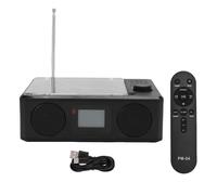 Vikye Lecteur CD Portable Bluetooth, Lecteur CD de Bureau Rechargeable avec Haut-parleurs, Minuterie de Mise en Veille/télécommande Radio FM avec écran LCD