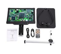 Vikye Microscope Numérique 10,1 Pouces, Zoom 500-1000X, Moniteur LCD 16MP | Écran orientable 60°, télécommande, 8+2 LED, connexion Type-C pour réparation, enseignement et inspection