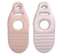 Vikye Oreiller Corporel Complet avec Trou du Ventre, Support de Sommeil Gonflable avec Un Trou de Ventre pour Le Flotteur de Piscine, Le Massage, Le Yoga (Gray)