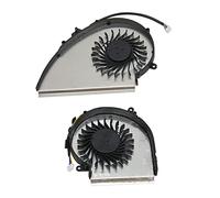 Vikye Paire de Ventilateurs de Refroidissement CPU Gpu pour MSI GE72VR GP72VR GP72MVR, Ventilateur de Refroidissement CPU en Alliage D'aluminium à 4 Broches, Ventilateur de (Processeur+GPU)