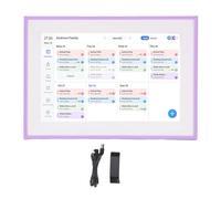 Vikye Planificateur Mural de 10,1 Pouces Calendrier Numérique et Graphique de Corvée, Affichage Interactif à écran Tactile HD pour Planificateur de Famille, Support Mural Inclus