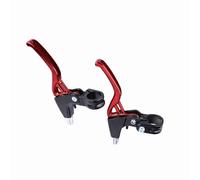 Vikye Poignées de Niveau de Frein en Alliage, Leviers D'embrayage de Vélo Haute Résistance pour Différents Vélos, 1 Paire Disponible en 4 Couleurs (rouge)