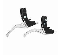 Vikye Poignées de Niveau de Frein en Alliage, Leviers D'embrayage de Vélo Haute Résistance pour Différents Vélos, 1 Paire Disponible en 4 Couleurs (SILVER)
