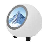 Vikye Robot IA de Bureau, Écran 1,28 Pouce avec Réveil Vocal, WiFi et | Robot parlant avec écran 240x240, météo et horloge WiFi, lecture vidéo musique, batterie 400mAh et carte mémoire jusqu'à 32GB