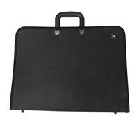 Vikye Sac de Tableau de Peinture Portable en PVC pour Documents A3 et Fournitures Artistiques-étui de Rangement Durable et Léger en Noir