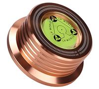 Vikye Stabilisateur de Poids pour Disque en Aluminium, Pince à Disque pour Platine Vinyle avec Nivellement à Bulles pour Lecteur de Vinyle - 50 Hz, Suppression du Bruit, Broche Universelle de 7 Mm