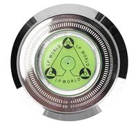 Vikye Stabilisateur de Poids pour Disque en Aluminium, Pince à Disque pour Platine Vinyle avec Nivellement à Bulles pour Lecteur de Vinyle - 50 Hz, Suppression du Bruit, Broche Universelle de 7 Mm