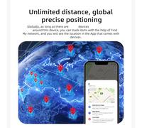 Vikye Tracker certifié MFI pour Véhicules et Sacs avec 4 Paquets Ultralong en Attente, Compatible avec iOS pour Trouver la Télécommande (Pack de 4)