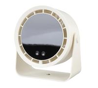 Vikye Ventilateur Turbo de Bureau USB, 2400mAh, Circulation D'air Portable à 100 Vitesses, pour la Maison, le Bureau et les Voyages, Affichage Numérique Rechargeable (Beige)
