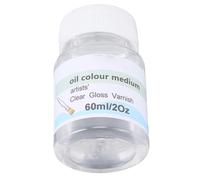 Vikye Vernis Brillant pour Peintures à L'huile, 60ml Clair, pour Tableaux