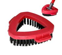 Vil-eda Brosse à récurer pour sol, tête de balai à récurer à base triangulaire, brosse de rechange pour sol de douche, cuisine, salle de bain, carrelage