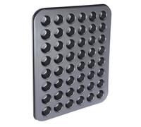 VIL Plateau à cupcakes Mini moule à cupcake rond antiadhésif de 48 tasses Moule de cuisson Accessoire de cuisson VL018