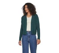 Vila Cardigan Ril court – vert foncé – Femme taille XS