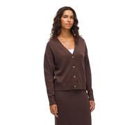 Viril Noos Cardigan en Tricot à col en V, Chocolat, M