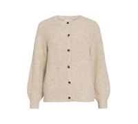 Vila Vilampe mpe O-Neck L/S Knit Cardigan Noos, Super Light Natural Melan, M Femme