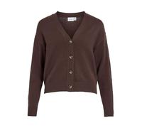 Vila Cardigan VIRIL pour Femme avec col en V, Chocolat, S