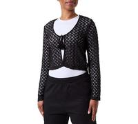 Vila Cardigan Visolira col Rond L/S pour Femme, Black Beauty, M