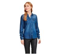 Vila Chemise femme en denim Vibista Denim Shirt-Noos Bleu (Dark Blue Wash: Clean) Taille 38 (Medium)