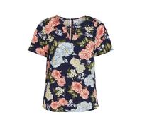 VILA Chemisier bleu marine / bleu clair / vert foncé / saumon, Taille XS-S