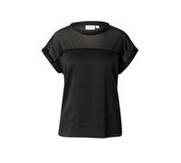 Vila Viellette Haut en Maille S/S à col Rond-Noos Blouse, Noir, 36 Femmes