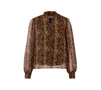 VILA Chemisier 'FALIA' marron / noir, Taille S