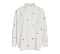 VILA Chemisier 'VIAila' bleu / bleu clair / olive / blanc, Taille L