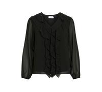 VILA Chemisier 'VIAne' noir, Taille XXL