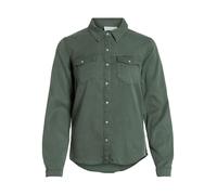 Vila Bista Denim Long Sleeve Shirt Vert L Femme