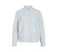 VILA Chemisier 'VIDARMA' bleu clair / blanc, Taille S