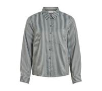 VILA Chemisier 'VIDarma' vert foncé / blanc, Taille M